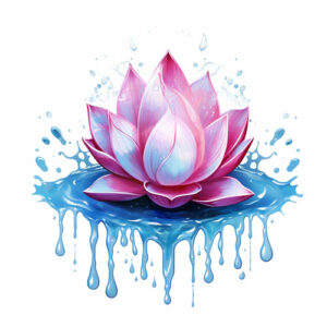 Wzór tatuażu - kwiat lotosu 10