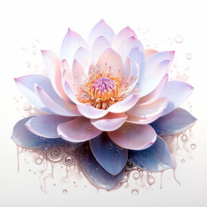 Wzór tatuażu - kwiat lotosu 2
