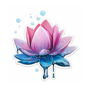 Wzór tatuażu - kwiat lotosu 8
