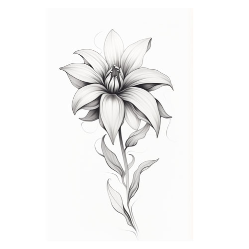 Wzór tatuażu – Kwiaty 31