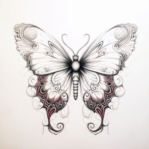 wzór tatuażu - motyl 13