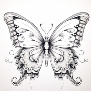 wzór tatuażu - motyl 15