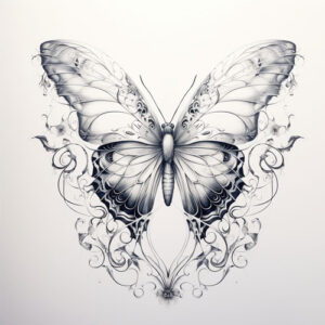 wzór tatuażu - motyl 17