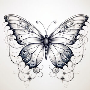 wzór tatuażu - motyl 22