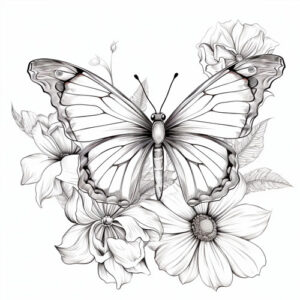 wzór tatuażu - motyl 34