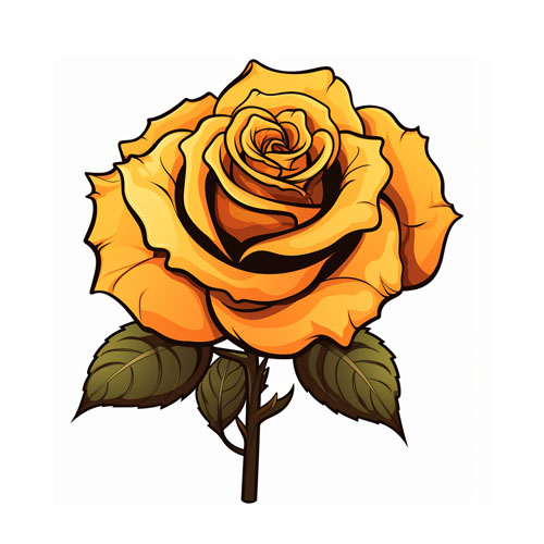 Wzór tatuażu – róża 34