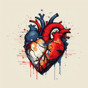 wzór tatuażu - serce 141
