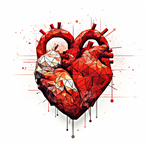 wzór tatuażu – serce 22