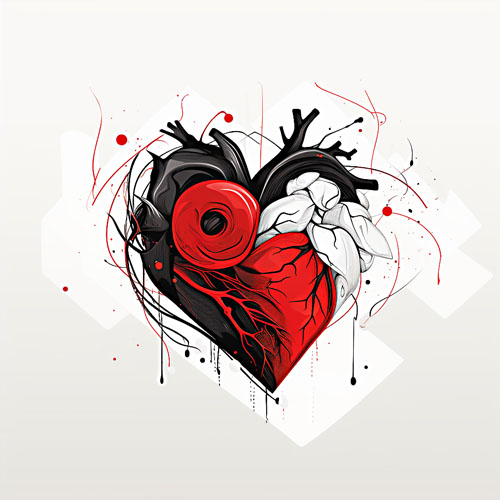wzór tatuażu – serce 47