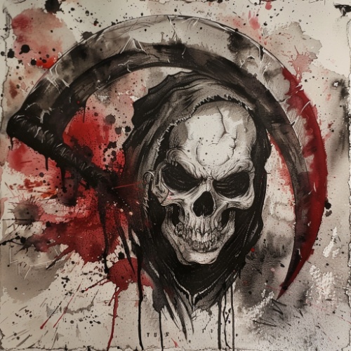 wzór tatuażu – śmierć 15