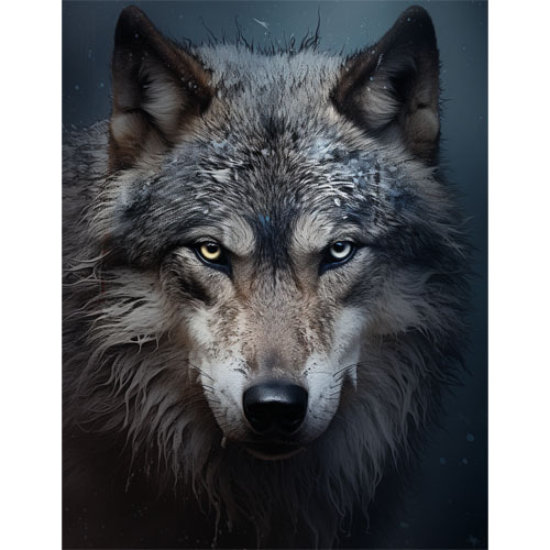 wzór tatuażu – wilk 49
